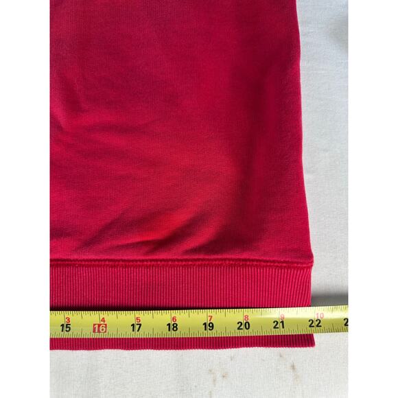 Vintage Tommy Hilfiger Men's sz L Y2K Classic Red and Grey Pullover Quarter Zip - Picture 11 of 14